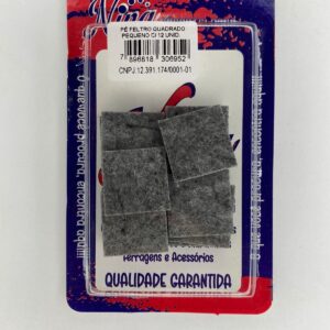 PÉ FELTRO QUADRADO PEQUENO C/12 UNIDADES