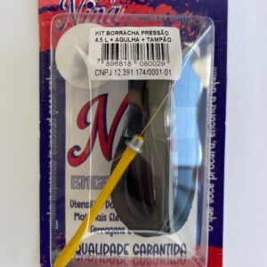 KIT BORRACHA P/ PANELA DE PRESSÃO 4,5L + AGULHA DE FOGÃO + TAMPÃO PLÁSTICO