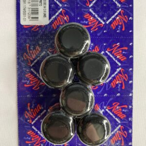 PÉ PLASTICO PEQUENO PRETO C/6 UNIDADES