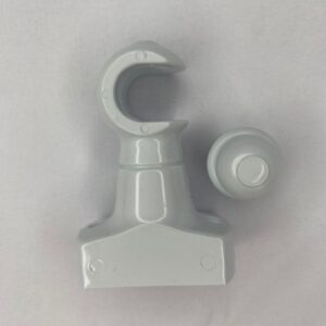 SUPORTE PARA CORTINA SIMPLES BRANCO C/1 UNIDADE