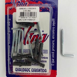 GANCHO L Nº6 C/06 UNIDADES