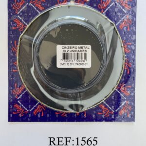 CINZEIRO DE METAL C/2 UNIDADES