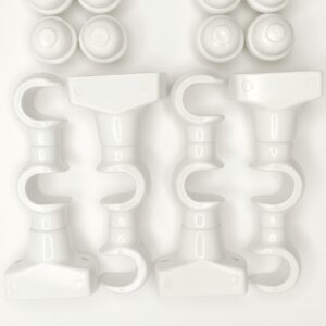 SUPORTE PARA CORTINA DUPLO COM 4 BRANCO