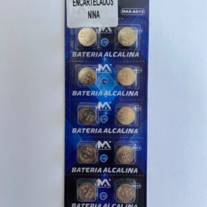 CARTELA DE BATERIA ALCALINA 1.5V C/ 10 UNIDADES