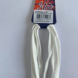 CADARÇO DE TENIS COM 1 PAR BRANCO