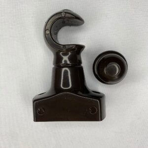 SUPORTE DE CORTINA SIMPLES TABACO COM 1 UNIDADE