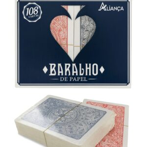 BARALHO DE PAPEL COM 2 JOGOS