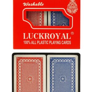 BARALHO DE PLASTICO COM 2 JOGOS