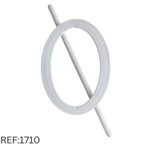 FIVELA DE CORTINA OVAL BRANCA