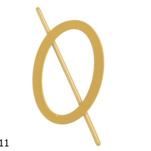 FIVELA DE CORTINA OVAL MARFIM