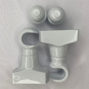 SUPORTE DE CORTINA SIMPLES BRANCO C/2 UNIDADES