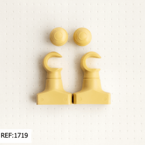 SUPORTE DE CORTINA SIMPLES MARFIM C/2 UNIDADES