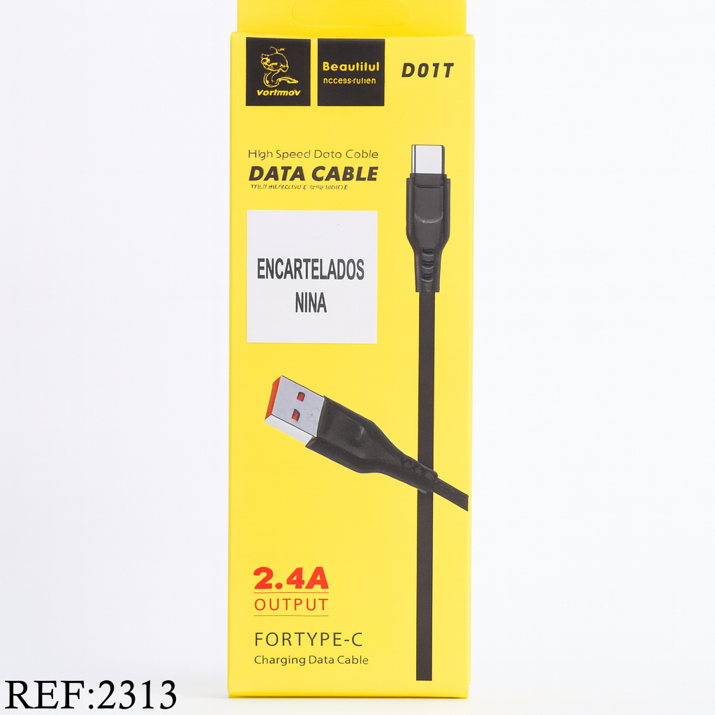 CABO USB 2.4 A TIPO C 90cm