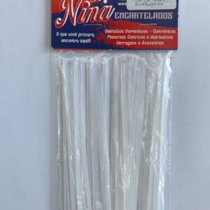 ABRAÇADEIRA DE NYLON 3,0×300 BRANCA C/40 UNIDADES