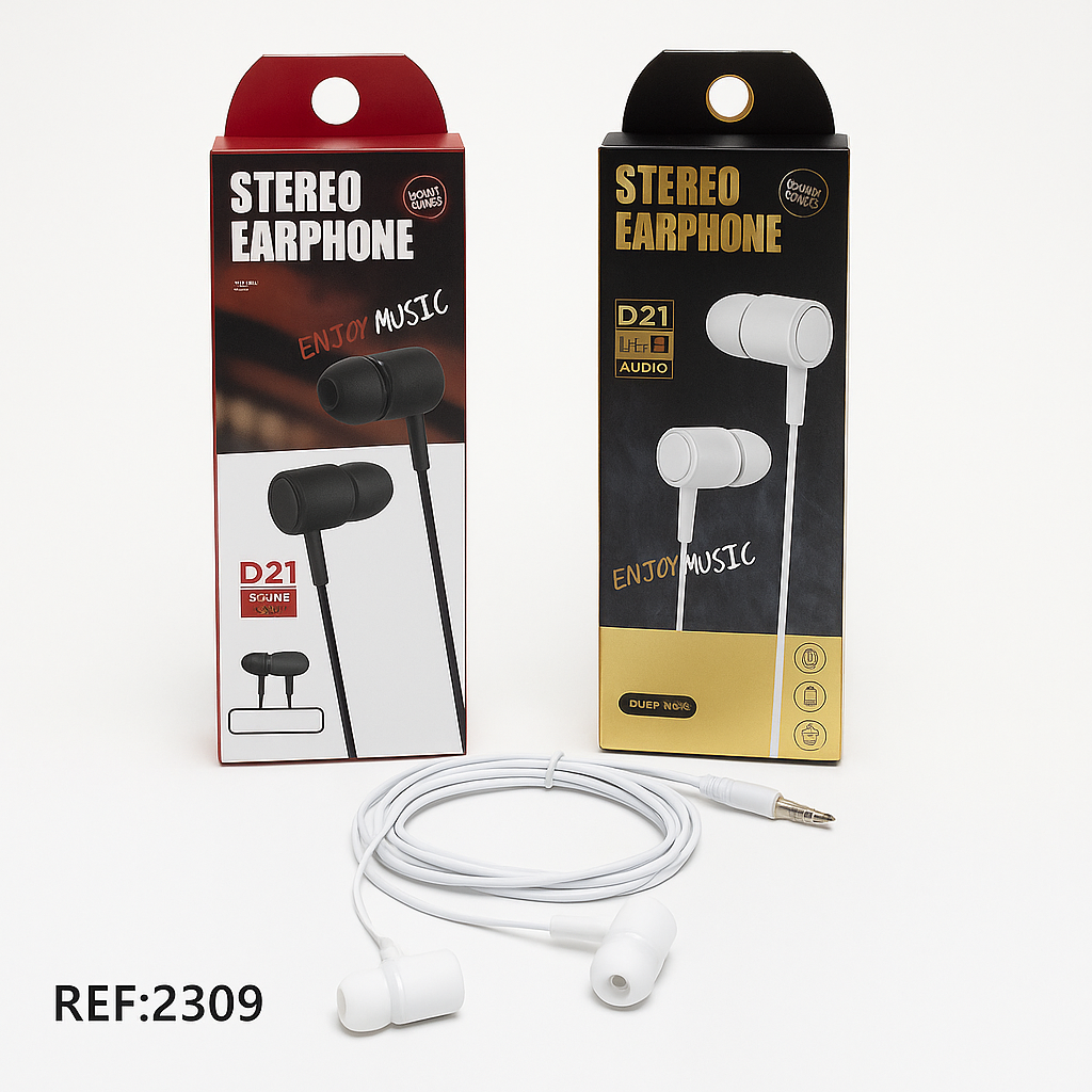 FONE DE OUVIDO COM MICROFONE D21