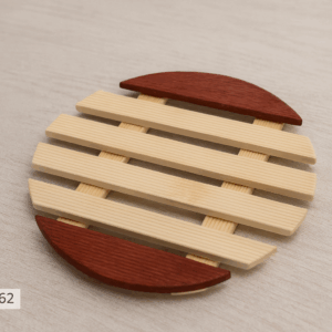 DESCANSO DE PANELA DE BAMBU REDONDO 17 cm