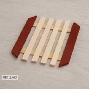 DESCANSO DE PANELA DE BAMBU QUADRADO 17 cm