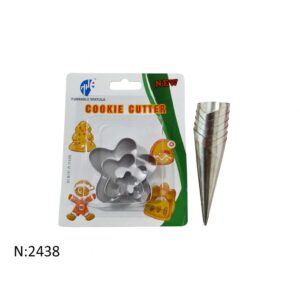 KIT FORMA DE BOLACHA + FORMA DE CANUDO NUMERO 1 COM 6 UNID.