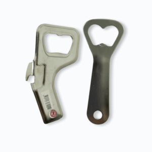 KIT 1 ABRIDOR DE LATA INOX + 1 ABRIDOR DE GARRAFA INOX