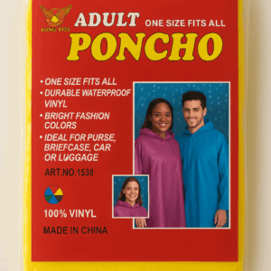 CAPA PARA CHUVA DE PLÁSTICO