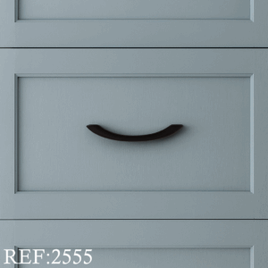 PUXADOR DE PLÁSTICO ALÇA PRETO  12,5X2,5 CM