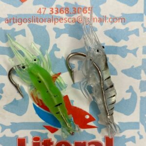 ISCAS DE PEIXE CAMARAO 4,5CM COM 2 UNIDADES