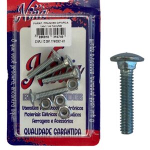 PARAF. FRANCES 1/4X 1. 1/4 C/PORCA C/4 UNIDADES