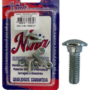 PARAF. FRANCES 1/4X3/4 C/PORCA C/4 UNIDADES