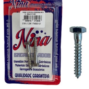 PARAF. SEXTAVADO ROSCA-SOBERANA INOX 1/4 - M6X40 C/2 UNIDADES