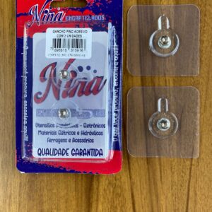 GANCHO PINO ADESIVO COM 1 PAR