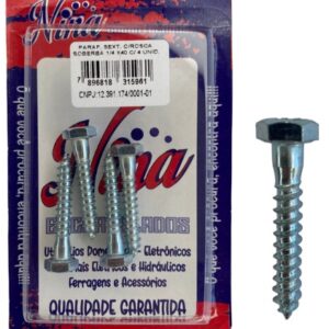 PARAF. SEXTAVADO ROSCA-SOBERANA 1/4X40 C/4 UNIDADES