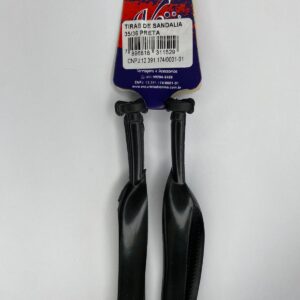 TIRAS PARA SANDÁLIA 35/36 PRETA 1 PAR