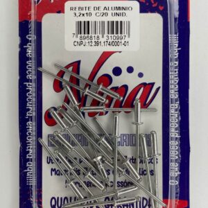 REBITE DE ALUMINIO 3,2X10MM COM 20 UNIDADES