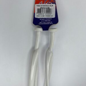 TIRAS PARA SANDÁLIA SLIM 37/38 BRANCA 1 PAR