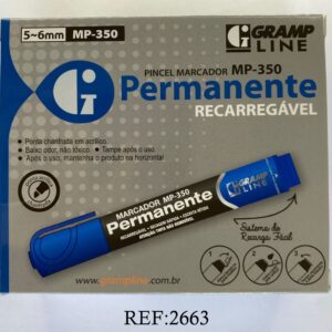 MARCADOR PERMANENTE AZUL MP 350