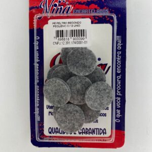 PE FELTRO REDONDO PEQUENO COM 12 UNIDADES