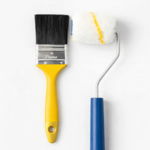 KIT ROLO DE LÃ 05 CM + PINCEL SINTETICO 2 POL