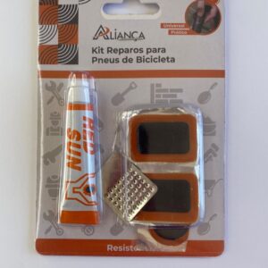 KIT REPARO PARA PNEU DE BICICLETA COM 8 PEÇAS