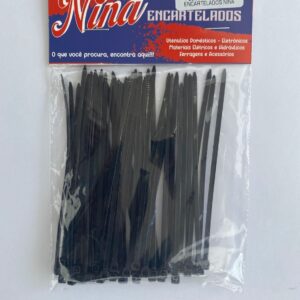 ABRAÇADEIRA DE NYLON PRETA C/50 UNIDADES 2,5x100MM