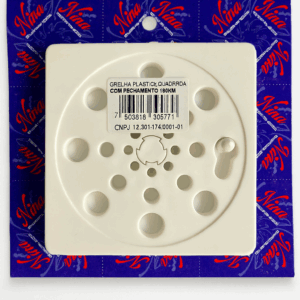 GRELHA PLASTICA 100MM QUADRADA COM FECHAMENTO