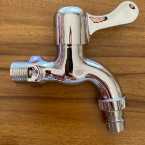 TORNEIRA ABS CROMADA PARA JARDIM 9,5CM