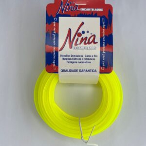 FIO DE ROÇADEIRA DE NAYLON QUADRADO 3MM C 7,60M