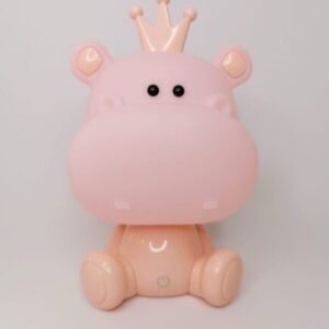 LUMINARIA HIPOPOTAMO CINZA, ROSA, VERDE