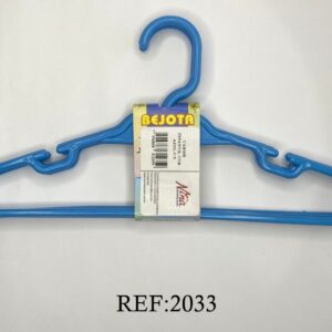 CABIDE INFANTIL DE PLÁSTICO COM 3 UNIDADES AZUL