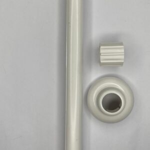 BRAÇO DE CHUVEIRO 30 CM COM CANOPLA / ACABAMENTO