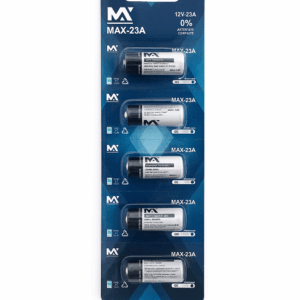 CARTELA DE BATERIA ALCALINA 12V-23A MAX PARA CONTROLES DE PORTÃO E ALARMES
