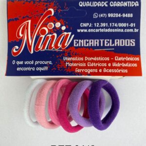 ELÁSTICO PARA CABELO COLORIDO 4,5CM