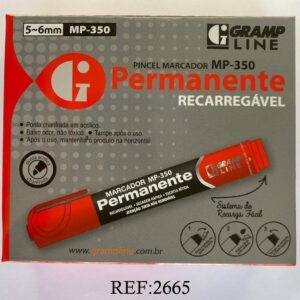 MARCADOR PERMANENTE VERMELHO MP 350
